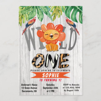 Wild One Girls Einladung