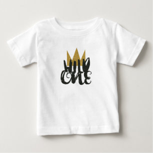 WILD ONE Glitzer Crown1 1. Geburtstag Party Baby T-shirt