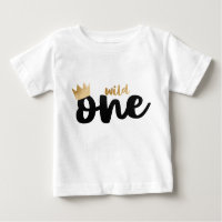 Wild One Gold Foil Crown Boy zum ersten Geburtstag