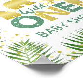 Wild One Gold Safari Baby Dusche Begrüßungszeichen Poster (Ecke)