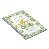 Wild One Gold Safari Babyshower Guest Book Notizblock (Rechte Seite)