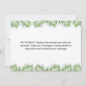 Wild One Gold Safari Tiere Danke Karte (Rückseite)