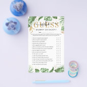 Wild One "Guess Who" Baby Shower Game Flyer (Einzeln)