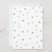 Wild One Invasion Boho Feather Wild ein Party Einladung (Rückseite)