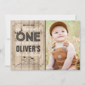 Wild One Invitation Boy Wild One Birthday Party Einladung (Vorderseite)