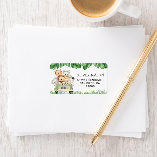 Wild One Jungle Address Labels Adressaufkleber (Insitu)