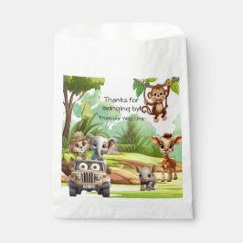 Wild One Jungle Animal Birthday Favor Bags SafarI Geschenktütchen