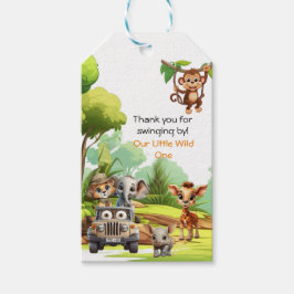 Wild One Jungle Animal Favor Tag – Safari 1st B Geschenkanhänger