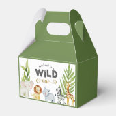 Wild One Jungle Animal zum Geburtstag Geschenkschachtel (Rückseite)
