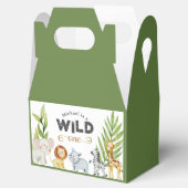 Wild One Jungle Animal zum Geburtstag Geschenkschachtel (Geöffnet)