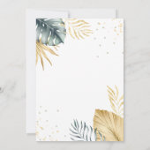 Wild One Jungle Animals Baby Shower Einladung (Rückseite)