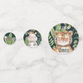 Wild One Jungle Animals Safari 1. Geburtstag Konfetti (Rückseiten)