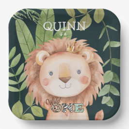 Wild One Jungle Animals Safari 1. Geburtstag Pappteller