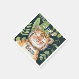 Wild One Jungle Animals Safari 1. Geburtstag Serviette