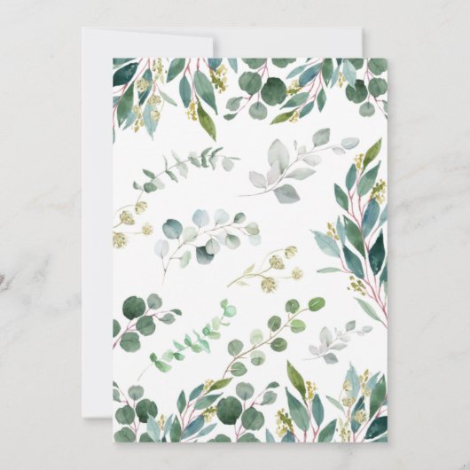 Wild One Jungle Baby Dusche Einladung (Rückseite)