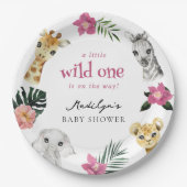 Wild One Jungle Baby Dusche Pappteller (Vorderseite)