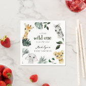 Wild One Jungle Baby Dusche Serviette (Beispiel)