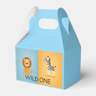 Wild One Jungle Birthday- Safari Animals Geschenkschachtel