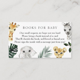 Wild One Jungle Books for Baby Begleitkarte