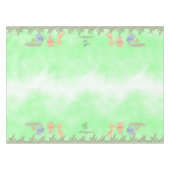 Wild One Jungle Friends Blue Brown Erster Geburtst Tischdecke (Vorderseite (Horizontal))