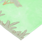 Wild One Jungle Friends Blue Brown Erster Geburtst Tischdecke (Schrägansicht)