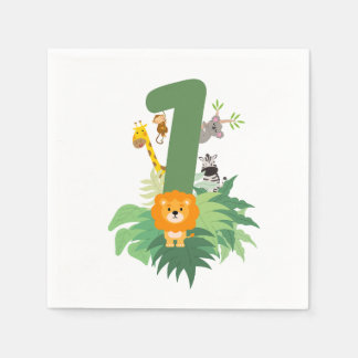 Wild One Jungle Party - 1. Geburtstag von Napkins Serviette