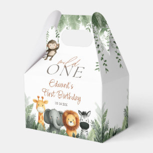 Wild One Jungle Safari 1. Geburtstag Geschenkschachtel