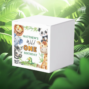 Wild One Jungle Safari 1. Geburtstag Geschenkschachtel
