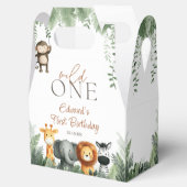 Wild One Jungle Safari 1st Birthday Geschenkschachtel (Geöffnet)