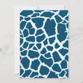 Wild One Jungle Safari Animal Boys erster Geburtst Einladung (Rückseite)