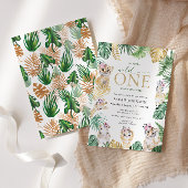 Wild One Jungle Safari Animals Baby Shower Einladung