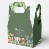 Wild One Jungle Safari Animals Baby Shower Geschenkschachtel (Geöffnet)