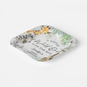 Wild One Jungle Safari Animals Baby Shower Pappteller (Gewinkelt)