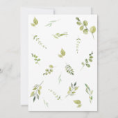 Wild One Jungle Safari Baby Dusche Einladung (Rückseite)