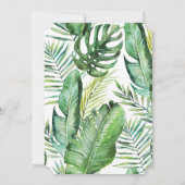 Wild One Jungle Safari Baby Dusche Einladung (Rückseite)