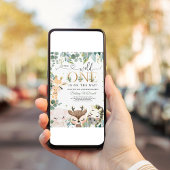 Wild One Jungle Safari Baby Dusche Einladung