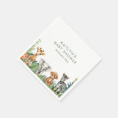 Wild One Jungle Safari Baby Dusche Serviette (Ecke)