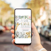 Wild One Jungle Safari Baby Shower Girl Einladung