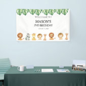 Wild One Jungle Safari Birthday for Boys Banner (Messeveranstaltung)