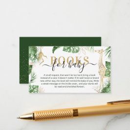 Wild One Jungle Safari Buchanfrage Kinderdusche Begleitkarte