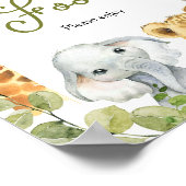 Wild One Jungle Safari Food Poster (Ecke)