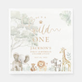 Wild One Jungle Safari Napkins Serviette (Vorderseite)
