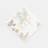 Wild One Jungle Safari Napkins Serviette (Ecke)