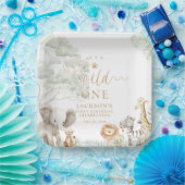 Wild One Jungle Safari-Papierteller Pappteller (Party)
