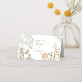 Wild One Jungle Safari Place Card Platzkarte