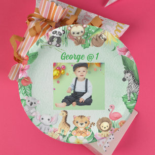 Wild One Jungle Safari Thema 1. Geburtstag Party Pappteller