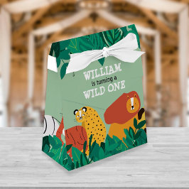 Wild One Jungle Safari Tiere Spaß am ersten Geburt Geschenkschachtel