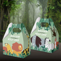 Wild One Jungle Safari Tiere zum ersten Geburtstag
