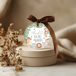 Wild One Jungle Thank You Tag Geschenkanhänger