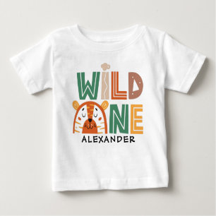 Wild One Jungle Thema 1. Geburtstag Baby T-shirt